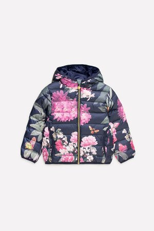 Куртка(Весна-Лето)+girls (темно-серый, цветочная фантазия)