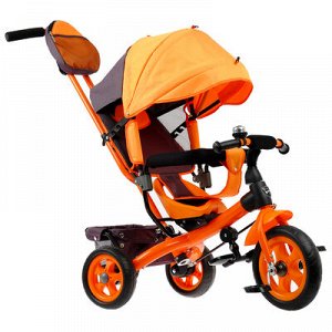 Велосипед трехколесный Лучик Vivat 2, колеса EVA 10"/8", цвет оранжевый