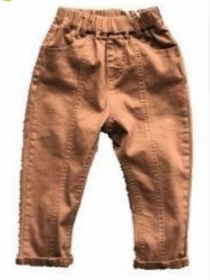 Штаны для мальчиков (коричневые с поясом)