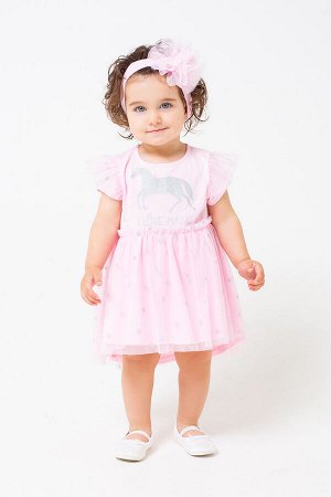 Платье для девочки Crockid КР 5609 розовое облако к233
