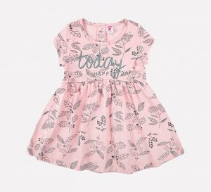 Платье для девочки Crockid К 5405 светлый лосось, летние цветы