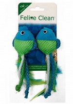Feline Clean игрушка для кошек Dental Рыбки, ленты и перья (2 шт.)