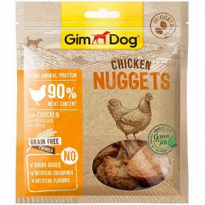 GimDog дополнительный корм (лакомство) куриный для собак - "наггетсы" 55 г
