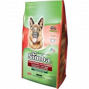 СуXой корм Simba Dog для собак, с говядиной, 10 кг.