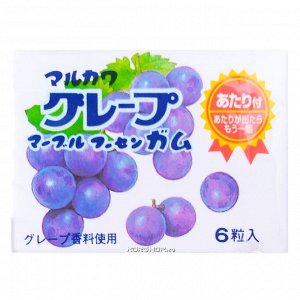 MARUKAWA жевательная резинка , вкус Винограда шары 6 шт. 8 гр. 36шт*24 бл.Арт-38161