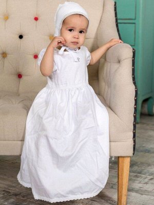 Крестильное платье "Кристина" с чепчиком