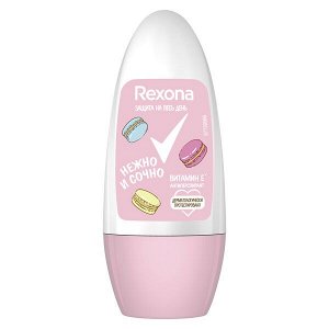 Rexona НЕЖНО И СОЧНО женский шариковый антиперспирант с витамином Е, без спирта и парабенов 50 мл