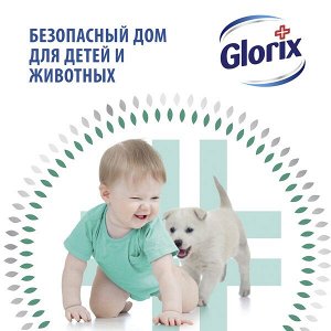 Glorix Цветущая яблоня, чистящее средство для мытья пола, удаляет бактерии и препятствует налипанию пыли, 1 л