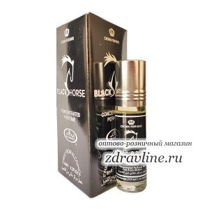Мужские духи Black Horse (Черная Лошадь) Al-Rehab 6мл