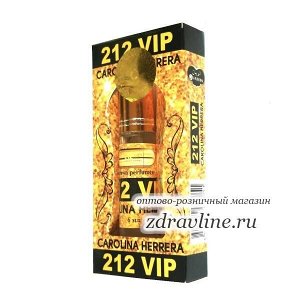 Масляные духи Carolina Herrera 212 Vip Al Rayan (Каролина Херрера 212 Вип) 6мл