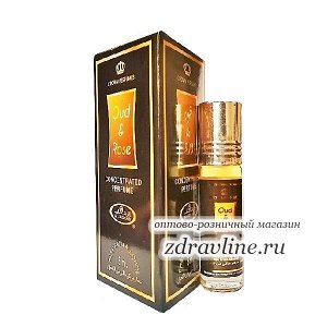 Масляные духи Oud & Rose (Уд и Роза) Al Rehab 6 мл