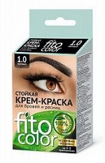 Краска-крем  д/бровей и ресниц &quot;Fito color&quot; т.черный (на 2 прим,), 2х2мл /24/ арт. 1211