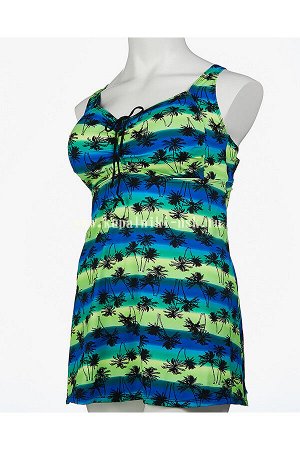 318001 пальмы платье (66-74) Купальник