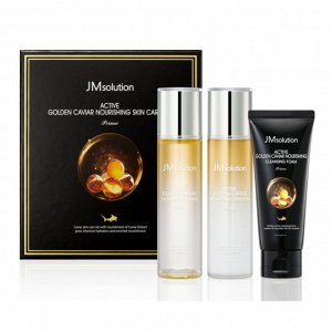 JMsolution Набор средств с экстрактом икры и золота Active Golden Caviar Nourishing Skin Care Set-Pr