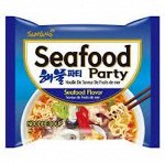 Лапша б/п со вкусом морепродуктов &quot;Seafood party&quot; 125гр.
