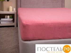 Простыня на резинке Rose Цвет: Коралловый. Производитель: Хлопковый Край