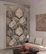 624537, LICIE (Листья), дизайнерская панель, размеры: 150 см ширина х 250 см высота, на универсальной ленте