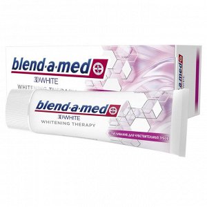 Зубная паста Blend-a-med 3D White Whitening Therapy «Отбеливание», для чувствительных зубов, 75 г