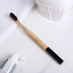 Бамбуковая зубная щётка «Забота», 18 х 2 х 2 см