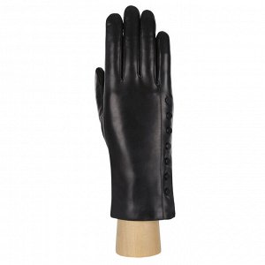 Перчатки жен. 100% нат. кожа (ягненок), подкладка: шерсть, FABRETTI F2-1 black