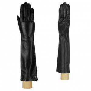 Перчатки жен. 100% нат. кожа (ягненок), подкладка: шелк, FABRETTI 12.5-1s black