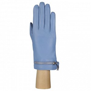 Перчатки жен. 100% нат. кожа (ягненок), подкладка: шелк, FABRETTI 12.32-24s l.blue
