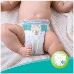 Подгузники Pampers New Baby-Dry для новорожденных 2-5 кг, 1 размер, 27 шт