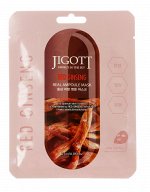 Тканевая маска с экстрактом женьшеня JIGOTT RED GINSENG REAL AMPOULE MASK