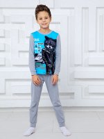 Пижама &quot;Енот&quot;,бирюзовый 152