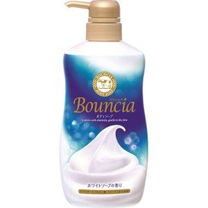 Сливочное жидкое мыло "Bouncia" для рук и тела с нежным свежим ароматом 480 мл, дозатор