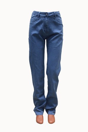 SS72607-2465--Слегка приуженные голубые с косичкой джинсы р.11,13,15,21