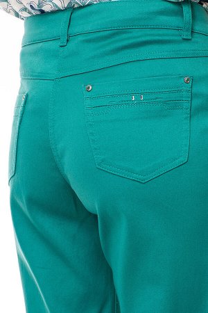 S70701A-1801-27-Слегка приуженные мятно-бирюзовые джинсы р.11,17,23(4шт)