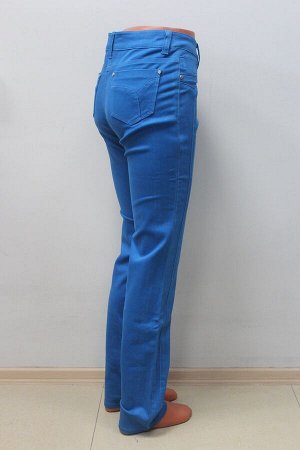 SS6038-2--Слегка приуженные синие джинсы р.11