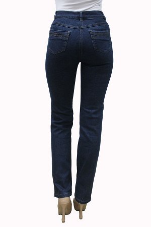 S70782А-4107-4--Слегка приуженные синие джинсы с принтом р.11