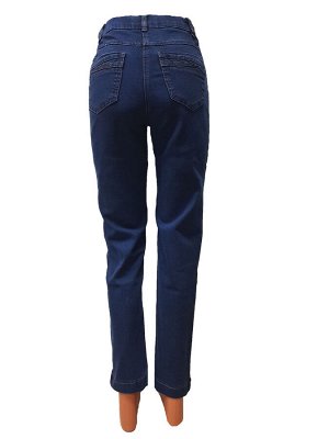M-BL72805-4107-2--Слегка приуженные синие джинсы ЕВРО р.13