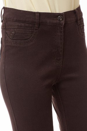 Слегка приуженные темно-корич джинсы арт. S70692-S-1551-3 р.17