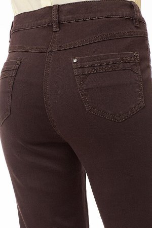 Слегка приуженные темно-корич джинсы арт. S70692-S-1551-3 р.17