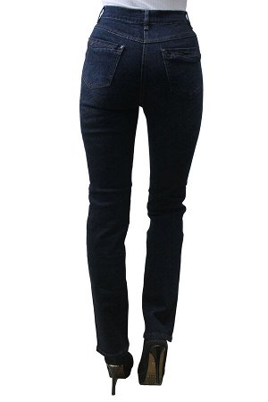 SS72354-4106-B371-2--Слегка приуженные синие с рисунком джинсы (ряд 44-56)