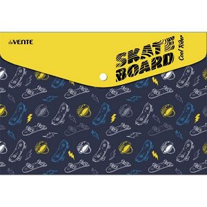 Папка на кнопке а4 150мкм "skate board"