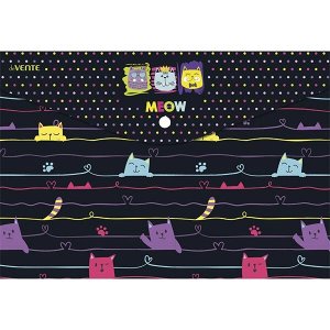 Папка на кнопке а4 150мкм "neon kitty"