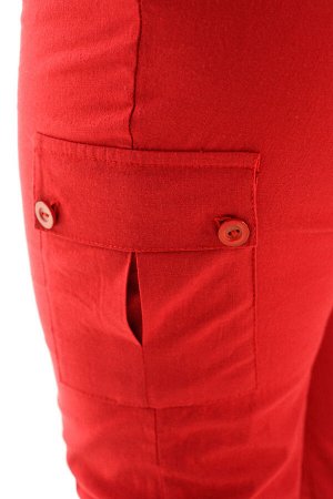 Брюки-1399 Модель брюк: Спортивные; Материал: Хлопок стрейч; Фасон: Брюки
Брюки "Карго" красные
Стильные брюки - карго из мягкого, приятного телу материала. Отлично сидят за счет комфортной высокой по