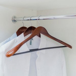Вешалка-плечики для верхней одежды с перекладиной, размер 44-46, цвет лотос