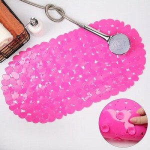 SPA-коврик для ванны 35х68 см "Галька" цвет розовый