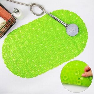 SPA-коврик для ванны 40х68 см "Пузырьки" цвет зелёный