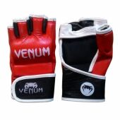 V002R Перчатки MMA Venum, красные, р-р S, АКЦИЯ! нат. кожа, класс Люкс, пр-во Пакистан