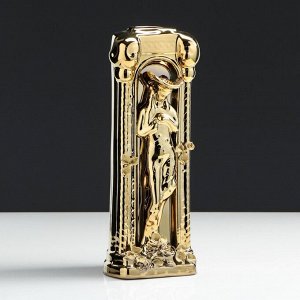 Ваза настольная "Колонна Мадонна", покрытие булат, 34 см, керамика