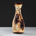 Ваза напольная IЛейлаI, с замками, лепка, цвет бежевый, 40 см, микс