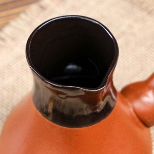 Турка для кофе малая, коричневая, 0.2 л