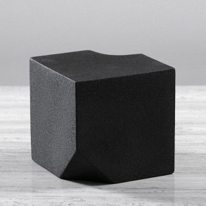 Ваза настольная &quot;Куб&quot;. чёрный цвет. 12 см. керамика. 1 сорт
