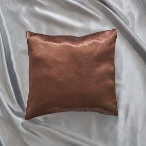 Чехол для подушки из блэкаута ”Водевиль” 40*40 с клапаном 15см  шоколад